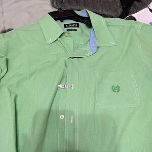 Chaps Men's Light Green Button Down Shirt